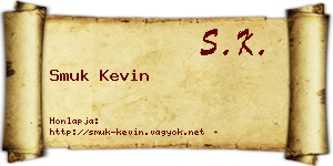 Smuk Kevin névjegykártya